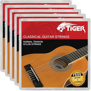 Tiger CGS-5-NY Classical Guitar Strings Pack of 5 Sets Tiger CGS-5-NY Classical Guitar Strings Pack of 5 Sets
