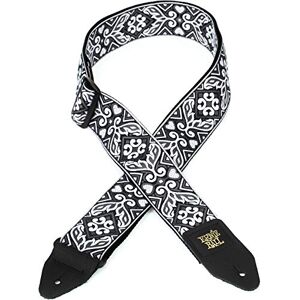 Ernie Ball Tribal Silver Jacquard Guitar Strap Ernie Ball Tribal Silver Jacquard Guitar Strap