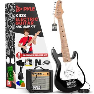 Pyle Kids Electric Guitar, Electric Guitar- w/Amp, Guitar Set, Small Size-30"/76cm, 2 Month Free Lessons, 10W Amplifier, Gig Bag,Tuner,Extra Strings, Picks, Right, White Pyle Kids Electric Guitar, Electric Guitar- w/Amp, Guitar Set, Small Size-30"/76cm, 2 Month Free Lessons, 10W Amplifier, Gig Bag,Tuner,Extra Strings, Picks, Right, White