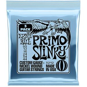 Ernie Ball Primo Slinky Nickel Wound Electric Guitar Strings 3-Pack 9.5-44 Gauge Ernie Ball Primo Slinky Nickel Wound Electric Guitar Strings 3-Pack 9.5-44 Gauge