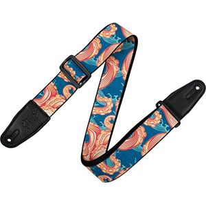 Levy's Leathers Guitar Strap MPD2-117 Prints Polyester With Leather Ends 2" Tentacles Withaves Levy's Leathers Guitar Strap MPD2-117 Prints Polyester With Leather Ends 2" Tentacles Withaves