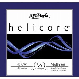 D'Addario D’Addario Orchestral Helicore 4/4 Size Violin String Set with Aluminum Wound E String H310W 4/4L Light Tension D'Addario D’Addario Orchestral Helicore 4/4 Size Violin String Set with Aluminum Wound E String H310W 4/4L Light Tension