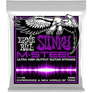 Ernie Ball Power Slinky M-Steel Electric Guitar Strings 11-48 Gauge Ernie Ball Power Slinky M-Steel Electric Guitar Strings 11-48 Gauge