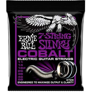 Ernie Ball Power Slinky Cobalt 7-String Electric Guitar Strings 11-58 Gauge Ernie Ball Power Slinky Cobalt 7-String Electric Guitar Strings 11-58 Gauge