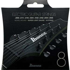 Ibanez IEGS8 8-String Electric Guitars Strings Super Light Gauge, silver Ibanez IEGS8 8-String Electric Guitars Strings Super Light Gauge, silver