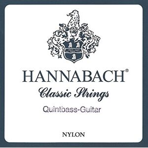 Hannabach Classical Guitar Strings Series 840 Medium Tension for Quintbass Guitar, silver-plated wound, scale 740-750 mm A6-8406MT Hannabach Classical Guitar Strings Series 840 Medium Tension for Quintbass Guitar, silver-plated wound, scale 740-750 mm A6-8406MT