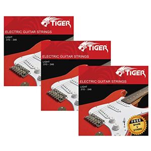 Tiger EGS-3-L Electric Guitar Strings Light 10-46 (0.010-0.046) Pack of 3 Sets Tiger EGS-3-L Electric Guitar Strings Light 10-46 (0.010-0.046) Pack of 3 Sets