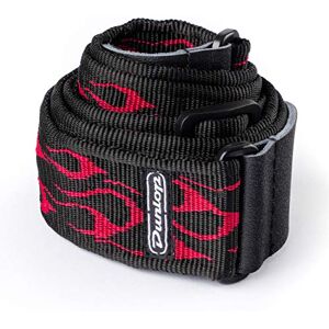 Dunlop Guitar Strap Flambe Red Dunlop Guitar Strap Flambe Red