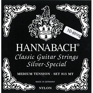 Hannabach 652599 Series 815 Silver Special Medium Tension String Set for 10-String Classic Guitar Hannabach 652599 Series 815 Silver Special Medium Tension String Set for 10-String Classic Guitar