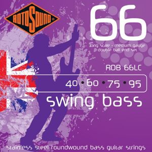 Rotosound Strings for Electric Bass SWING DOUBLE BALL END 4-string RDB66LC DOUBLE BALL Medium 40-95 Rotosound Strings for Electric Bass SWING DOUBLE BALL END 4-string RDB66LC DOUBLE BALL Medium 40-95