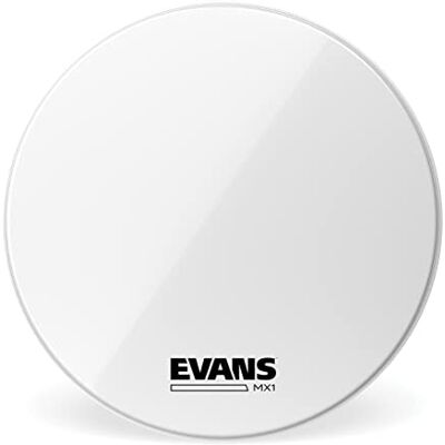 Evans MX1 White Marching Bass Drum Head, 24 Inch Evans MX1 White Marching Bass Drum Head, 24 Inch