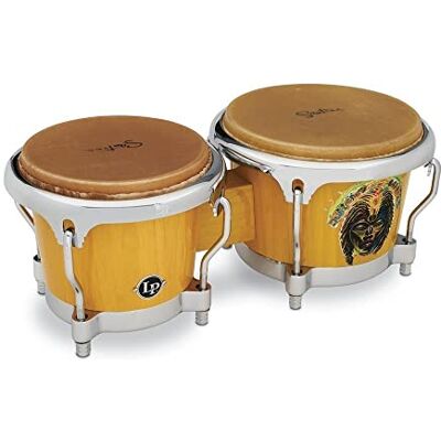 Latin Percussion LP Bongo Santana Africa Speaks 7 1/4" + 8 5/8" LP201AX-SAS Latin Percussion LP Bongo Santana Africa Speaks 7 1/4" + 8 5/8" LP201AX-SAS