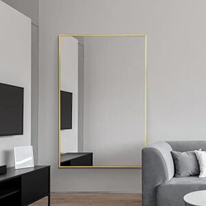 MirrorOutlet Modern gold Aluminum Metal Wall Mirror: 120 x 80cm – Sleek, Modern Design for Home, Bathroom or Office Durable Frame, High-Definition Glass, Easy to Mount MirrorOutlet Modern gold Aluminum Metal Wall Mirror: 120 x 80cm – Sleek, Modern Design for Home, Bathroom or Office Durable Frame, High-Definition Glass, Easy to Mount
