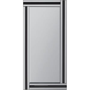 MirrorOutlet ,174 x 85,Frameless,YC091-M Milton Manor Large Black and Silver Bevelled Wall Dress Mirror 5Ft9 X 2Ft9 174cm X 85cm MirrorOutlet ,174 x 85,Frameless,YC091-M Milton Manor Large Black and Silver Bevelled Wall Dress Mirror 5Ft9 X 2Ft9 174cm X 85cm