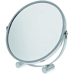 Canyon 17cm Free Standing Round Swivel Mirror Chrome Finish Perfect for Shaving and Applying Makeup One Side with 3x Magnification Double Sided Multipurpose Mirror BA121 Canyon 17cm Free Standing Round Swivel Mirror Chrome Finish Perfect for Shaving and Applying Makeup One Side with 3x Magnification Double Sided Multipurpose Mirror BA121