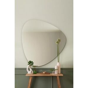 MirrorOutlet The Lapis Large Frameless Pond Wall Mirror 43" X 37" (110cm X 95cm) Silver Mirror Glass On A Black Backing. MirrorOutlet The Lapis Large Frameless Pond Wall Mirror 43" X 37" (110cm X 95cm) Silver Mirror Glass On A Black Backing.