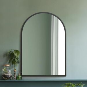 MirrorOutlet Arched Modern Black Large Arched Metal Modern Wall Mirror: 100 x 70cm Suitable for Bedroom, Living Room, Dressing Room, and Living spaces. MirrorOutlet Arched Modern Black Large Arched Metal Modern Wall Mirror: 100 x 70cm Suitable for Bedroom, Living Room, Dressing Room, and Living spaces.