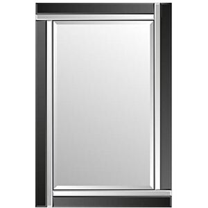 MirrorOutlet Modern Bathroom Wall Mirror 90 x 60cm – Black Triple Bevelled Glass – Venetian Style Rectangular Mirror – Landscape or Portrait Hanging – Ideal for Vanity, Sink & Bathroom Walls MirrorOutlet Modern Bathroom Wall Mirror 90 x 60cm – Black Triple Bevelled Glass – Venetian Style Rectangular Mirror – Landscape or Portrait Hanging – Ideal for Vanity, Sink & Bathroom Walls