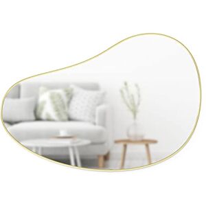 Umbra Hubba Pebble 24 x 36 Mirror, Brass Umbra Hubba Pebble 24 x 36 Mirror, Brass