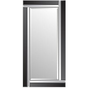 MirrorOutlet Milton Manor Large Black and Mirror Bevelled Dress Wall Mirror 5Ft9 X 2Ft9 (174cm X 85cm) MirrorOutlet Milton Manor Large Black and Mirror Bevelled Dress Wall Mirror 5Ft9 X 2Ft9 (174cm X 85cm)