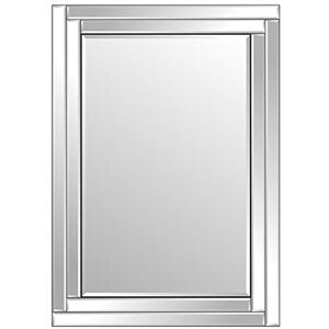 MirrorOutlet Small Black Elegant Decorative Bevelled Mirror, 100x70, (YC070-Bath) MirrorOutlet Small Black Elegant Decorative Bevelled Mirror, 100x70, (YC070-Bath)