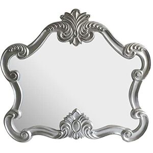 Premier Housewares Wall Mirror/Classic Mirrors For Bathroom/Bedroom/Garden Walls Fancy Wall Mounted Mirrors For Hallway With Metallic Silver Decorative Frame Finish W109 X D5 X H97cm. Premier Housewares Wall Mirror/Classic Mirrors For Bathroom/Bedroom/Garden Walls Fancy Wall Mounted Mirrors For Hallway With Metallic Silver Decorative Frame Finish W109 X D5 X H97cm.