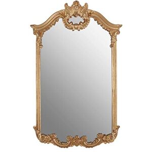 Premier Housewares Rectangular Wall Mirror/Classic Mirrors For Bathroom/Bedroom/Garden Walls Fancy Wall Mounted Mirrors For Hallway With Metallic Gold Decorative Frame Finish W82 X D6 X H129cm. Premier Housewares Rectangular Wall Mirror/Classic Mirrors For Bathroom/Bedroom/Garden Walls Fancy Wall Mounted Mirrors For Hallway With Metallic Gold Decorative Frame Finish W82 X D6 X H129cm.