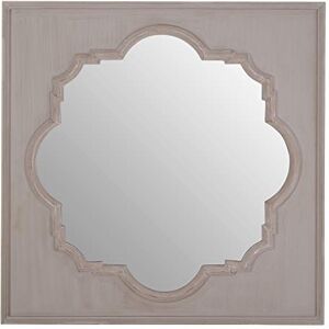 Premier Housewares Fossil grey/Antique Taupe Wall Mirror For Bedroom/Hallway/Living Room Luxurious and Antiquated Look w95 x d3 x h95 cm Premier Housewares Fossil grey/Antique Taupe Wall Mirror For Bedroom/Hallway/Living Room Luxurious and Antiquated Look w95 x d3 x h95 cm