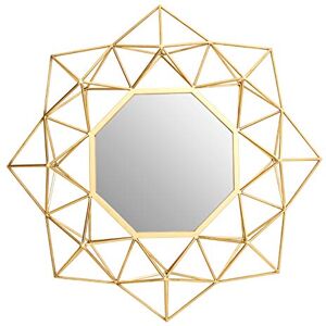 Premier Housewares Wall Mirror, Glass, Iron, MDF, Small Premier Housewares Wall Mirror, Glass, Iron, MDF, Small