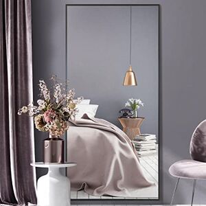 MirrorOutlet Full-Length Black Aluminium Metal Leaner Wall Mirror: 174 x 85cm – Large, Durable Frame, bedroom, hallway, bathroom or dressing room Wall Mirror MirrorOutlet Full-Length Black Aluminium Metal Leaner Wall Mirror: 174 x 85cm – Large, Durable Frame, bedroom, hallway, bathroom or dressing room Wall Mirror