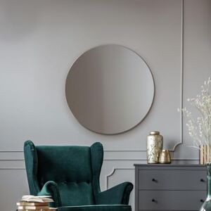 MirrorOutlet Round Circular Frameless Bevelled wall Mirror: 80cm – Elegant Wall-Mounted Circular Mirror MirrorOutlet Round Circular Frameless Bevelled wall Mirror: 80cm – Elegant Wall-Mounted Circular Mirror