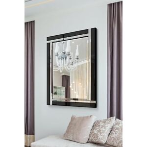 MirrorOutlet Modern Black Bevelled Edge Venetian Mirror 2ft4 x 3ft4 (71cm x 100 cm), 100 cm x 71 X 2 cm, YC014 MirrorOutlet Modern Black Bevelled Edge Venetian Mirror 2ft4 x 3ft4 (71cm x 100 cm), 100 cm x 71 X 2 cm, YC014