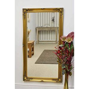 MirrorOutlet Large Gold Antique Design Ornate Big Wall Mirror 4Ft6 X 2Ft6 (137cm X 76cm),829693190-1 MirrorOutlet Large Gold Antique Design Ornate Big Wall Mirror 4Ft6 X 2Ft6 (137cm X 76cm),829693190-1