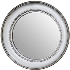 Premier Housewares Round Wall Mirror/Classic Mirrors For Bathroom/Bedroom/Garden Walls Fancy Wall Mounted Mirrors For Hallway With Metallic Silver Finish W91 X D7 X H91cm Premier Housewares Round Wall Mirror/Classic Mirrors For Bathroom/Bedroom/Garden Walls Fancy Wall Mounted Mirrors For Hallway With Metallic Silver Finish W91 X D7 X H91cm