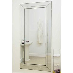MirrorOutlet Large Modern Venetian Glass Double Edged Wall Mirror 5Ft9 X 2Ft9 (174cm X 85cm) MirrorOutlet Large Modern Venetian Glass Double Edged Wall Mirror 5Ft9 X 2Ft9 (174cm X 85cm)