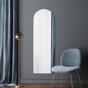 MirrorOutlet The Arcus Frameless Modern Full Length Arched Leaner/Wall Mirror 70" X 24" 180 X 60CM Silver Mirror Glass with Black wooden Backing Polished Edging MirrorOutlet The Arcus Frameless Modern Full Length Arched Leaner/Wall Mirror 70" X 24" 180 X 60CM Silver Mirror Glass with Black wooden Backing Polished Edging