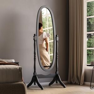 Vida Designs Nishano Cheval Mirror Free Standing Full Length Floor Standing Dressing Mirror Adjustable Bedroom Furniture Wooden, Large, Black Vida Designs Nishano Cheval Mirror Free Standing Full Length Floor Standing Dressing Mirror Adjustable Bedroom Furniture Wooden, Large, Black