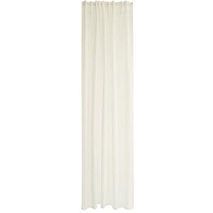 Homing Curtain with fringes, stripes, cream white, decorative curtain Homing Curtain with fringes, stripes, cream white, decorative curtain