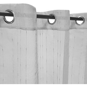 Atout Ciel Eyelet Curtain 140 x 240 cm Grey Ready to Hang Atout Ciel Eyelet Curtain 140 x 240 cm Grey Ready to Hang
