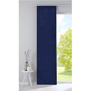 Gardinenbox Milano 203571 Blackout Panel Curtain Sliding Curtain Velvet Opaque Blackout Panel Weight Bar Blue 245 x 60 cm Gardinenbox Milano 203571 Blackout Panel Curtain Sliding Curtain Velvet Opaque Blackout Panel Weight Bar Blue 245 x 60 cm