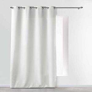 Douceur d'Intérieur 1609128 Curtains, Polyester, White, 140 x 260 cm Douceur d'Intérieur 1609128 Curtains, Polyester, White, 140 x 260 cm