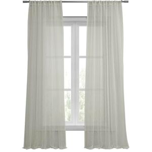 HPD Half Price Drapes Striped Faux Linen Sheer Living Room 50 X 84 (1 Panel), Rod Pocket Window Curtains for Bedroom, Montpellier, Polyester Blend HPD Half Price Drapes Striped Faux Linen Sheer Living Room 50 X 84 (1 Panel), Rod Pocket Window Curtains for Bedroom, Montpellier, Polyester Blend