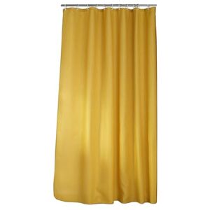 Douceur d'Intérieur , Ochre Jacquard Quartz Shower Curtain with Hooks 180 x 200 cm Douceur d'Intérieur , Ochre Jacquard Quartz Shower Curtain with Hooks 180 x 200 cm