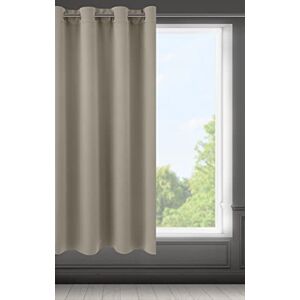 Eurofirany LOGAN Blackout Curtain 1 Unit Eyelets, Light blocking Room Darkening Bedroom Living Room, W55 x L69, Cappuccino Eurofirany LOGAN Blackout Curtain 1 Unit Eyelets, Light blocking Room Darkening Bedroom Living Room, W55 x L69, Cappuccino