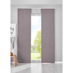 Gardinenbox Newyork 202020680-2 Set of 2 Blackout Sliding Curtains H x W 145 x 60 cm Dark Grey Panel Curtains Panel Carrier Opaque Thermal Sliding Curtain Gardinenbox Newyork 202020680-2 Set of 2 Blackout Sliding Curtains H x W 145 x 60 cm Dark Grey Panel Curtains Panel Carrier Opaque Thermal Sliding Curtain