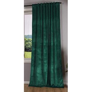Gardinenbox Milano 20357 Blackout Curtain Velvet Opaque Tab Tape Drawstring Blackout Can Be Shortened Green 1 Piece H x W 280 x 135 cm Gardinenbox Milano 20357 Blackout Curtain Velvet Opaque Tab Tape Drawstring Blackout Can Be Shortened Green 1 Piece H x W 280 x 135 cm