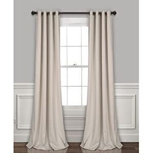 Lush Decor Insulated Grommet Blackout Curtains Panel Pair, 52" W x 84" L, Wheat Lush Decor Insulated Grommet Blackout Curtains Panel Pair, 52" W x 84" L, Wheat