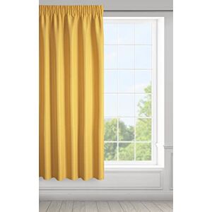 Eurofirany RITA Smooth Plain Modern Curtain with Rufflette Tape For Rail 1 Unit, Bedroom, Living Room, Lounge, Kitchen, 140g m/2, W55 x L69, Mustard Yellow Eurofirany RITA Smooth Plain Modern Curtain with Rufflette Tape For Rail 1 Unit, Bedroom, Living Room, Lounge, Kitchen, 140g m/2, W55 x L69, Mustard Yellow