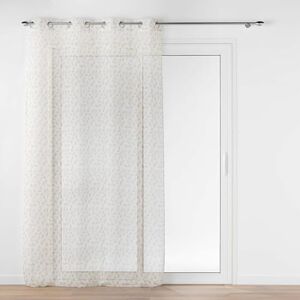 Douceur d'Intérieur , Farandole Net Curtain with Eyelets 137 x 280 cm Natural Sanded Printed Voile Douceur d'Intérieur , Farandole Net Curtain with Eyelets 137 x 280 cm Natural Sanded Printed Voile
