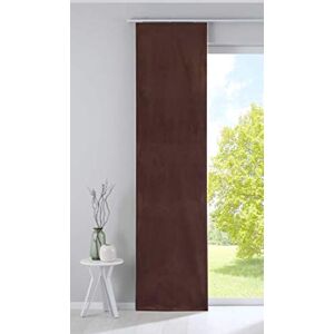 Gardinenbox Curtain box panel curtain sliding curtain Milano velvet opaque blackout panel carrier weighting bar, 100% polyester, taupe, HxB 245x60 cm Gardinenbox Curtain box panel curtain sliding curtain Milano velvet opaque blackout panel carrier weighting bar, 100% polyester, taupe, HxB 245x60 cm